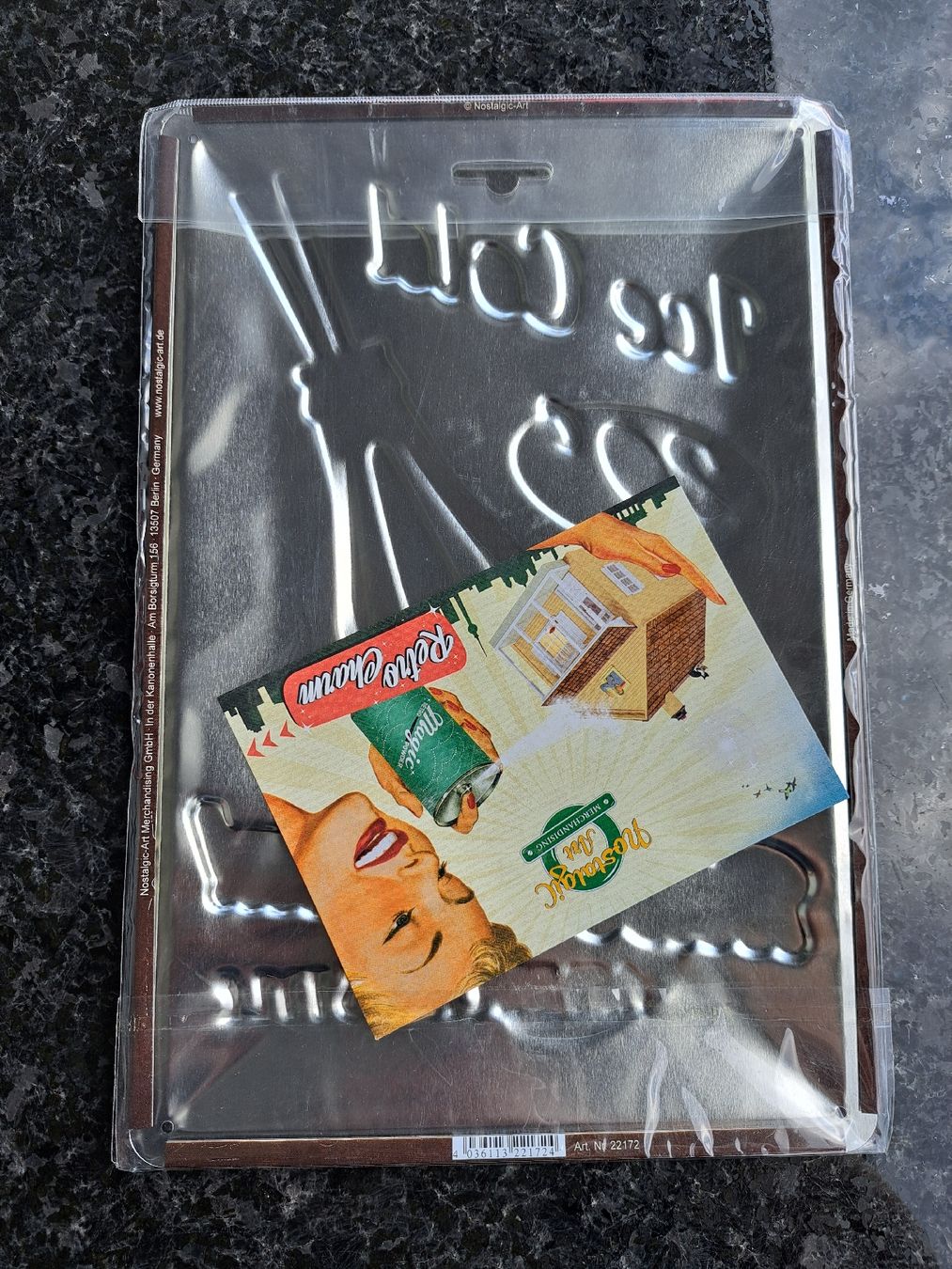 Schilder: Retro Blechschild "Ice Cold Cola" - Vintage Deko Schild – Neu und originalverpackt aus Weisslingen von Horvi_09 1