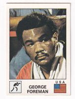 George Forenam USA Sport Vedettes Panini N° 58