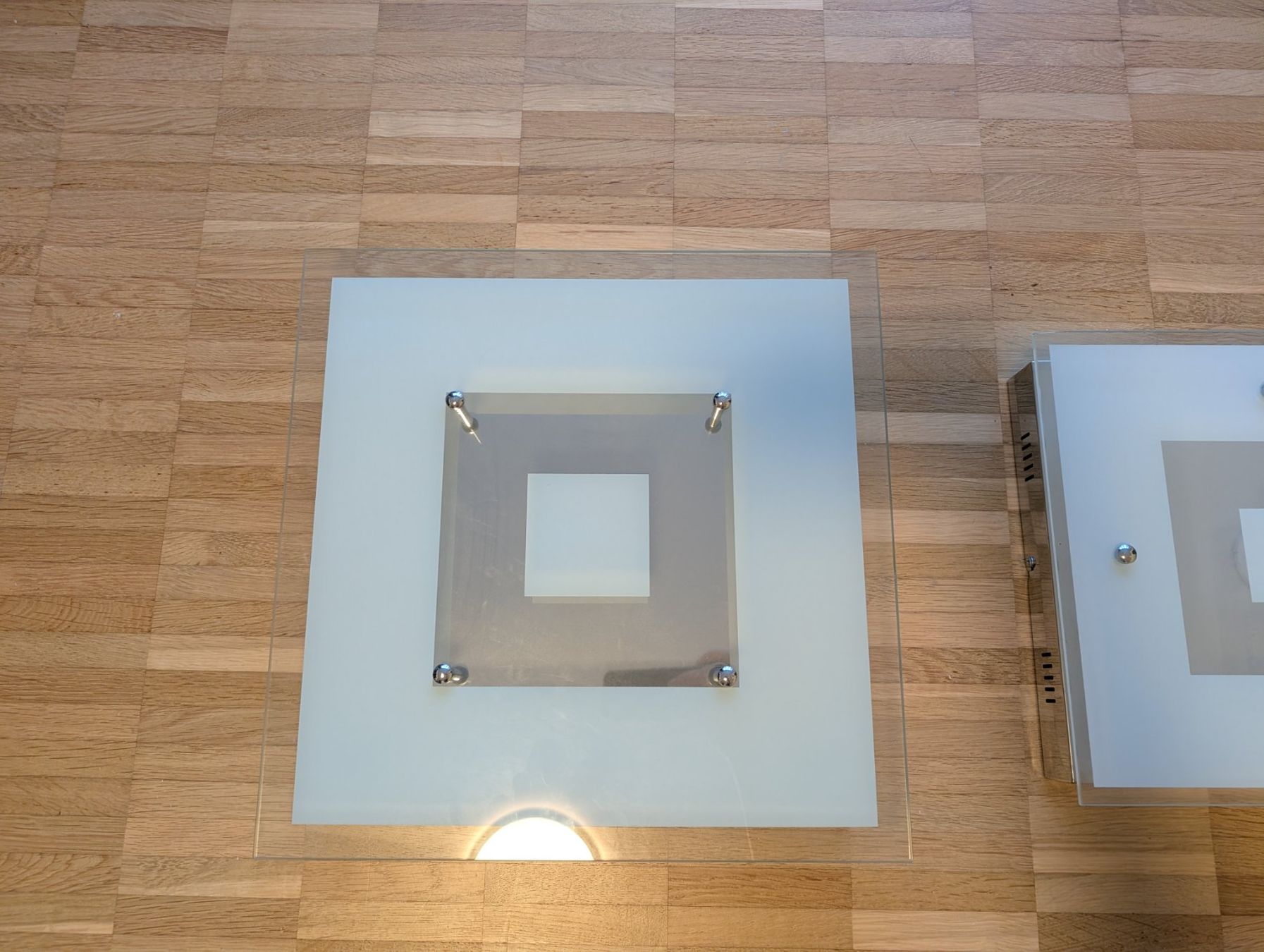 Kronleuchter & Deckenlampen: 2er Set moderne Deckenleuchten Glas/Metall – Gebraucht aus St. Gallen von CN_sg 7