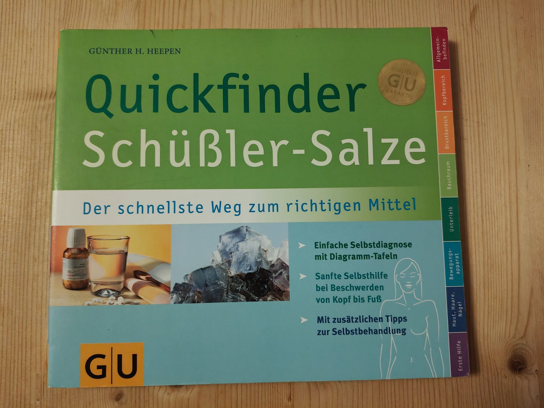 Libri: Quickfinder Schüßler-Salze / GU 2017 - G. Heepen – Usato da Muttenz venduto da IkaSul