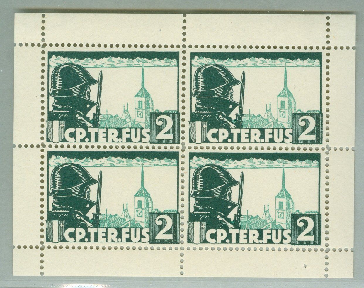 Alle Briefmarken: Cp Ter Fus 2 – Gebraucht aus Zürich von yago-rot