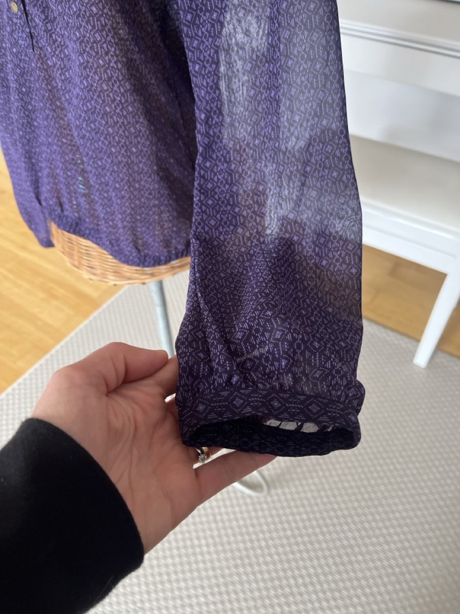 Mexx Camicette: Lila Bluse mit Rüschen, Mexx, 36 – Usato da Solothurn venduto da Bobesch08 2