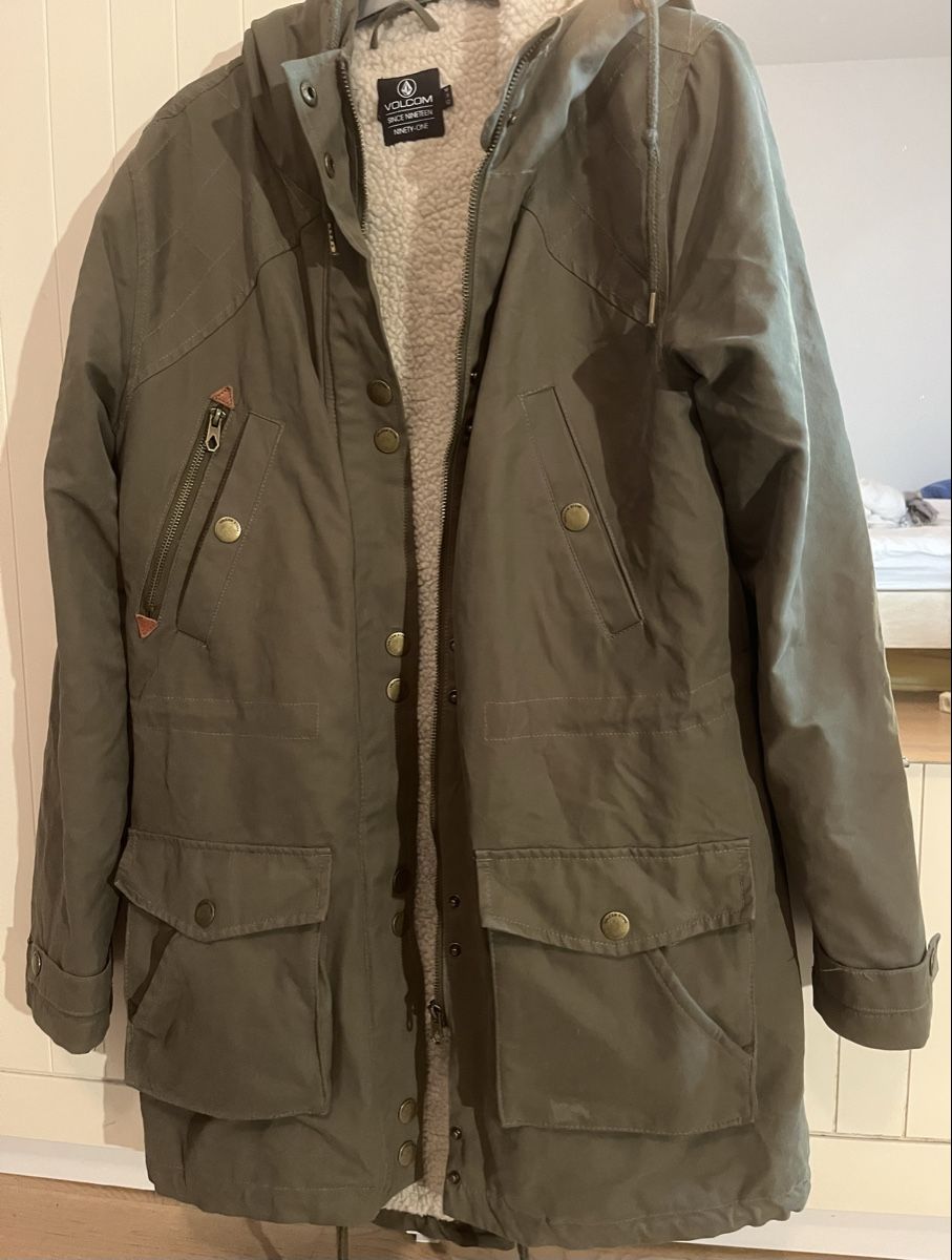 Volcom Giacche: Volcom M Winter Jacket, Olive, Sherpa Lined – Usato da Zürich venduto da ros_n8lm