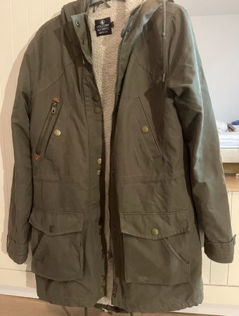 Volcom M Winter Jacket, Olive, Sherpa Lined