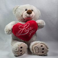 Plüschteddy „Love you“ ca. 33 cm – wie neu