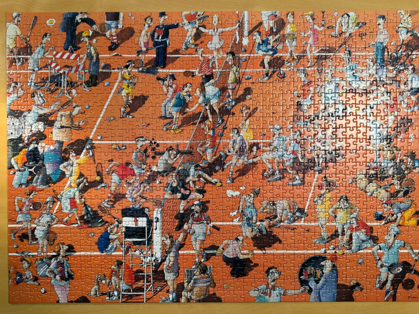 Heye Puzzle Blachon Crazy Tennis 1000Teile (Gebraucht) in