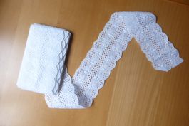 Alte St. Galler Spitzen weiss - Restenpreis für 3.30 Meter