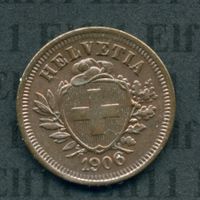 CHF___0.01 1906 stgl 1 Rappen