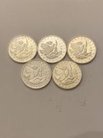 Silbermünzen Deutschland 5x 10 Mark 925