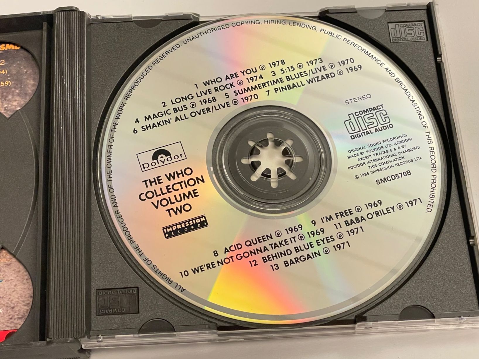 CD: The Who Remastered – Usato da Muri b. Bern venduto da AdidasCollector 3