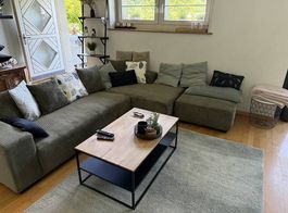 Ecksofa grün Cord
