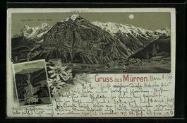 Mondschein-Lithographie Mürren, Mürren