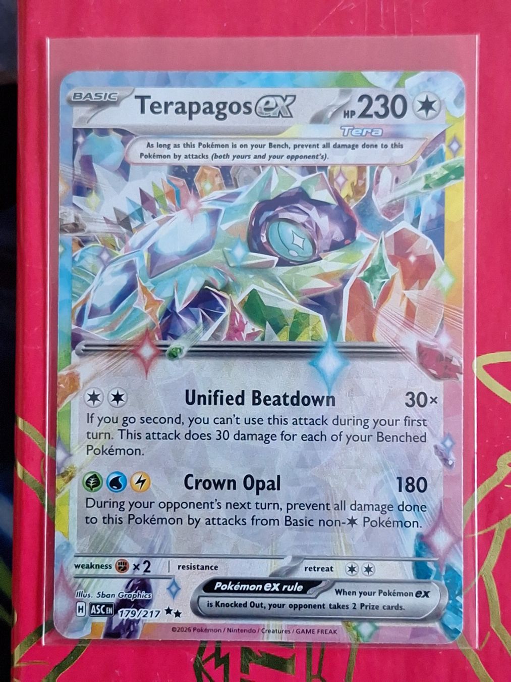 Pokémon Carte collezionabili: Terapagos ex - Ascended Heroes Pokemon Englisch – Usato da Altstätten SG venduto da GGsGameshop