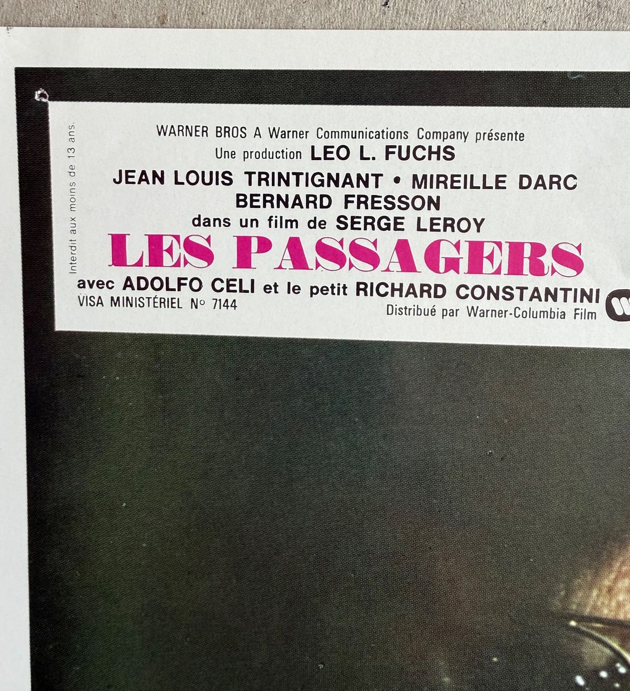 Poster & Bilder: 🟡ORIGINAL Kino AUSHANG Les Passagers 1977 70er Jahre – Gebraucht aus Wallisellen von einstutz 1