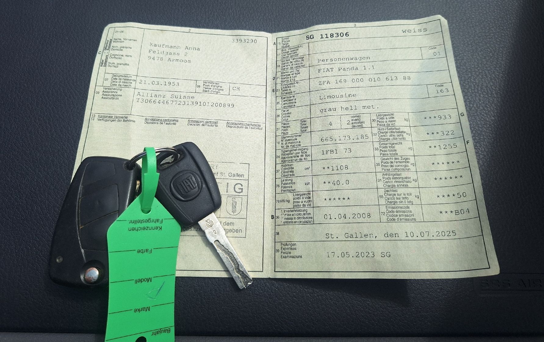 Fiat Autos: Fiat Panda 1.1 – D'occasion à Grüt (Gossau ZH) par wisdomio7 6