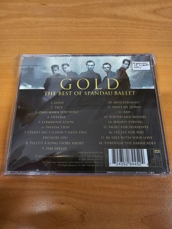 CD - Spandau Ballet – Gold - The Best Of - ORIGINALVERPACKT! | Kaufen ...