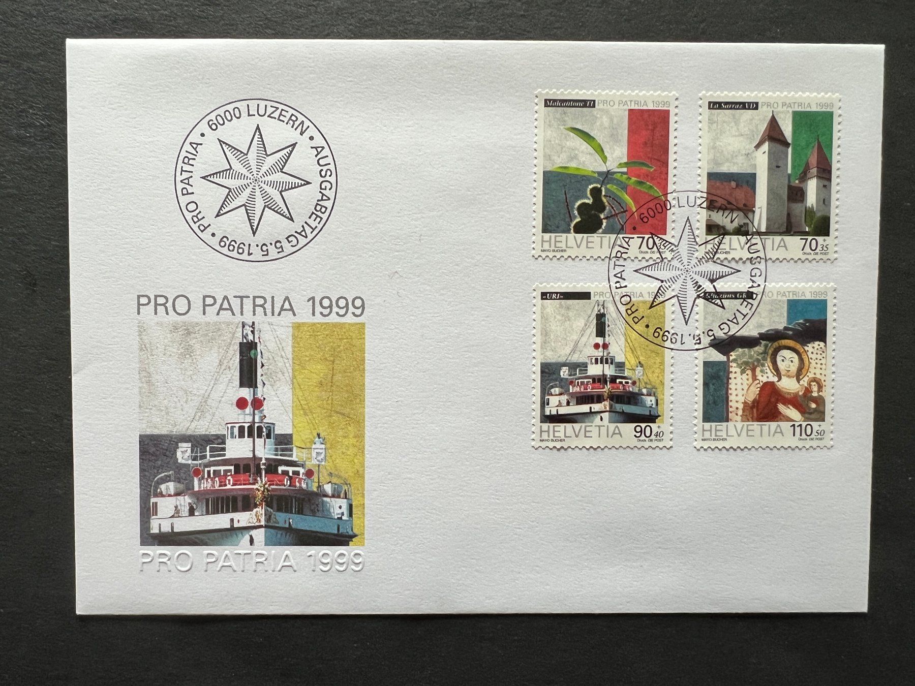 Alle Briefmarken: Pro Patria FDC 1999   (M223) – Gebraucht aus Hinwil von Sidi4