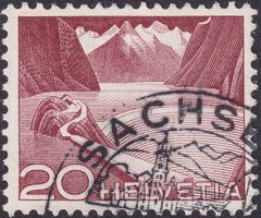 1949, Nr.301 (URTYPE) Luxussütck + K-Stempel: SACHSELN (OW)