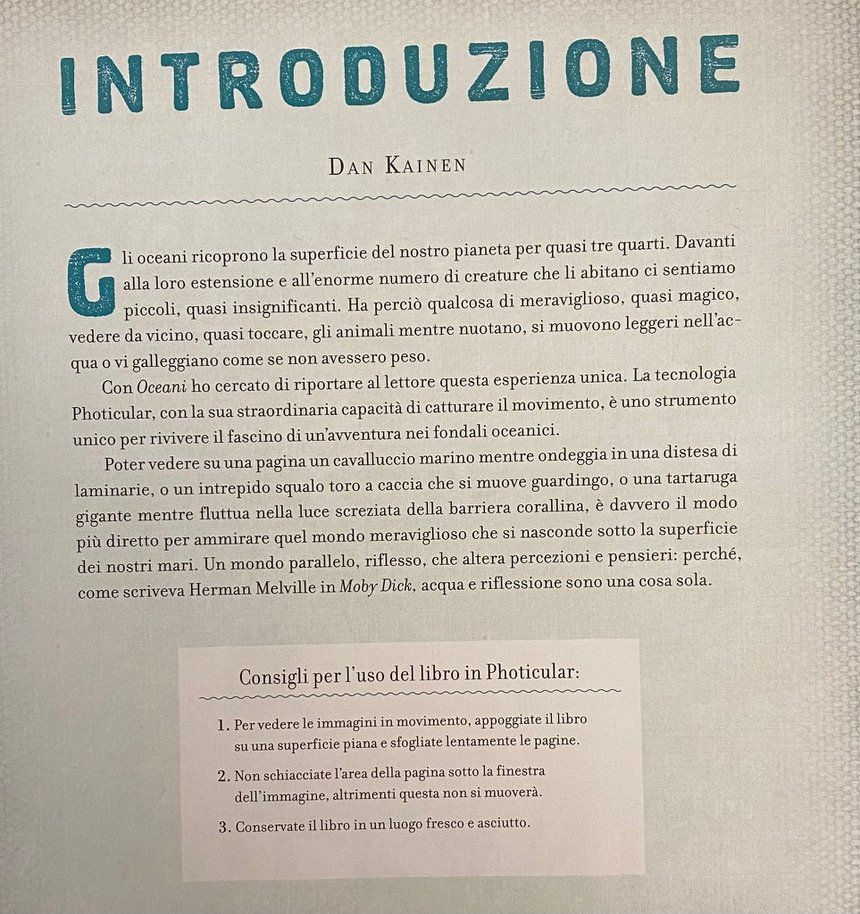 Libri: Libro OZEANI Photicular - Buch Ozean Photicular-Effekte – Usato da Winterthur venduto da Secondhand-Family 8