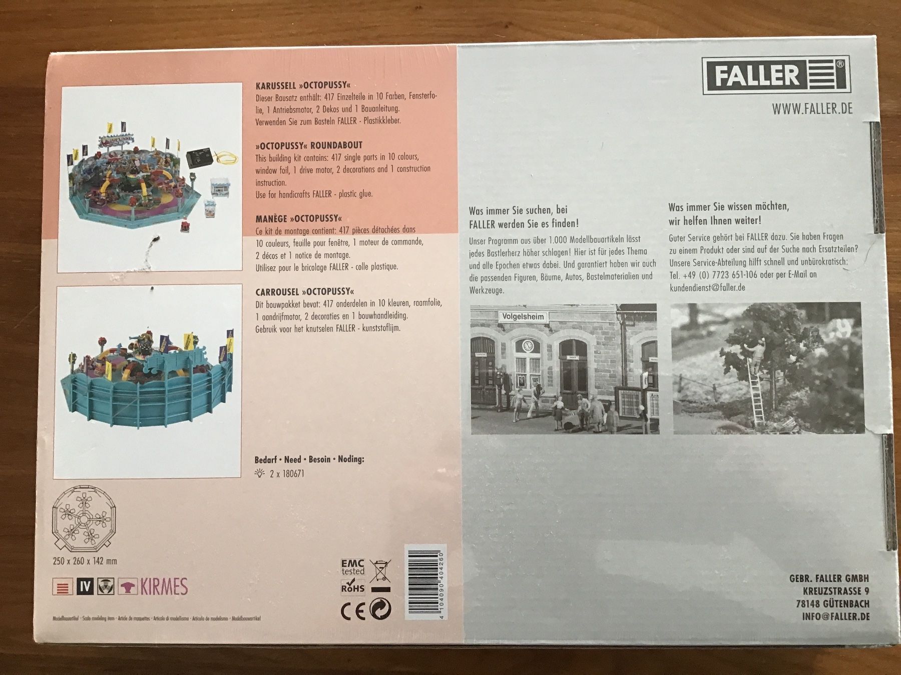 Faller Modellini di ferrovie: Faller 140426 Karussell Octopussy – Nuovo e nell'imballaggio originale da Rudolfstetten venduto da Gwyneth2 1