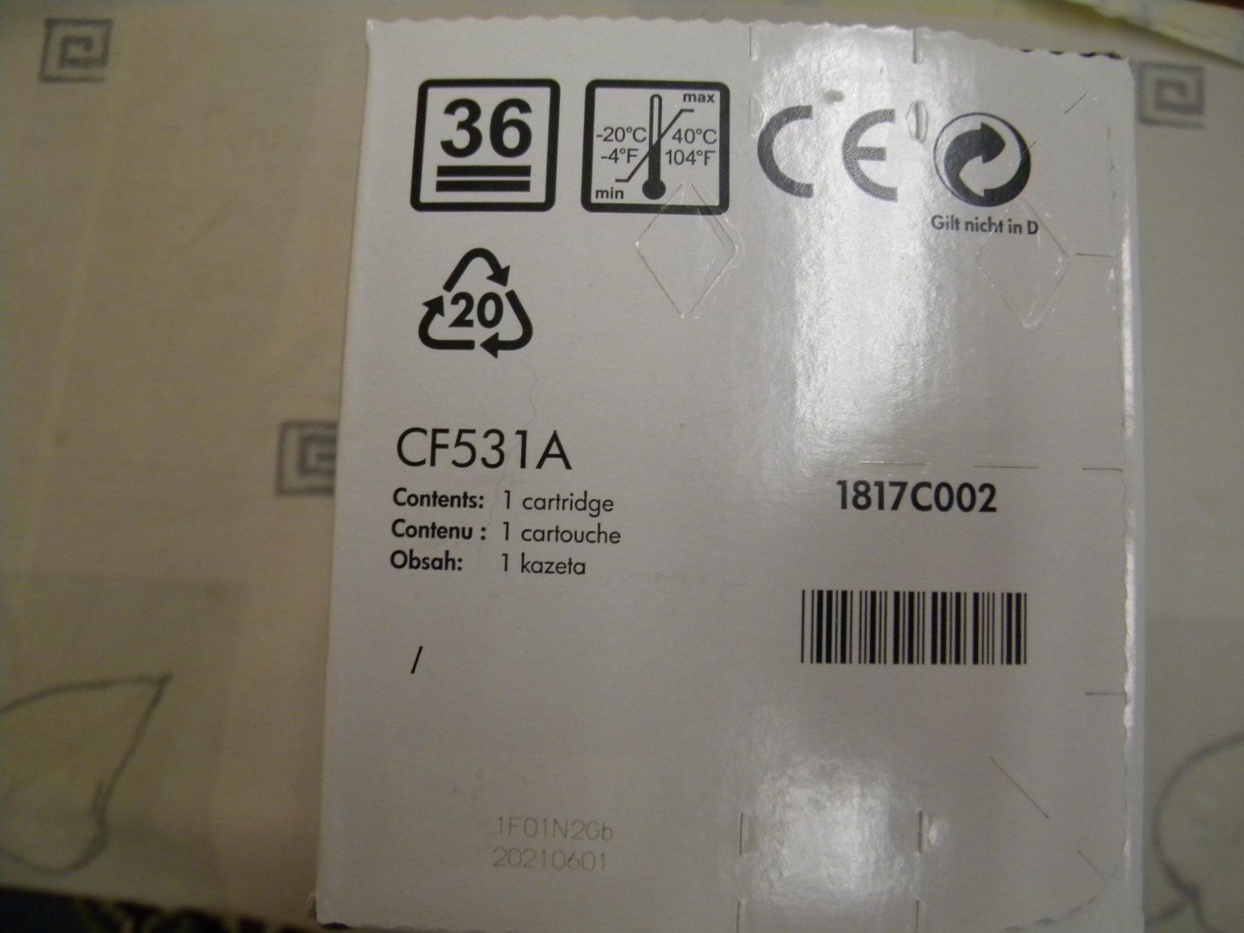 Hewlett Packard Cartouches & Toner: CF531A  205A – Neuf avec emballage d'origine à Bühler par Wini100 2