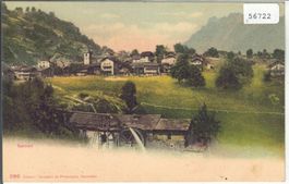 Salvan - Vue generale - coloriert