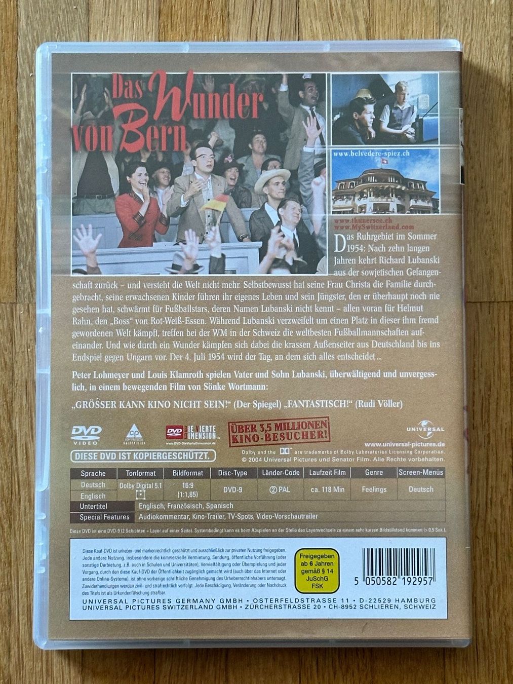 Tutti i DVDs: Das Wunder von Bern DVD – Usato da Bülach venduto da Jubet 1