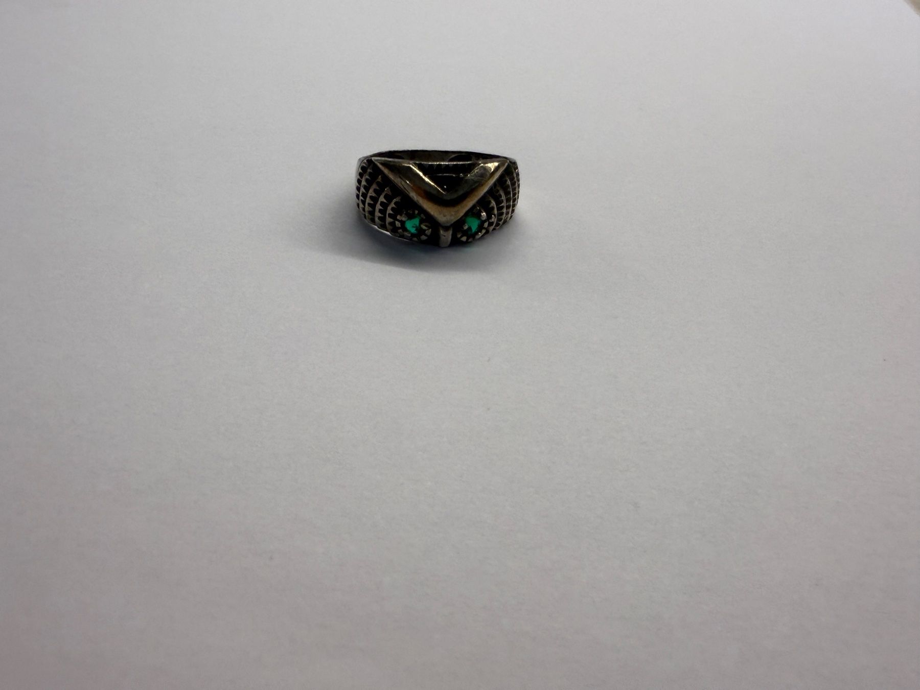 Anelli: Silber Ring Eule mit Steinen gut erhalten – Usato da Rorschach venduto da gan_hmp6 1