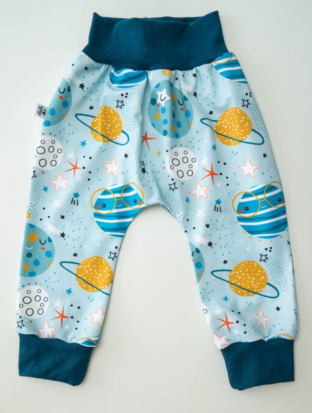 Pantaloni: Pumphose mit Weltraum - Gr.74/80 NEU – Nuovo e nell'imballaggio originale da Zürich venduto da sambaum 1