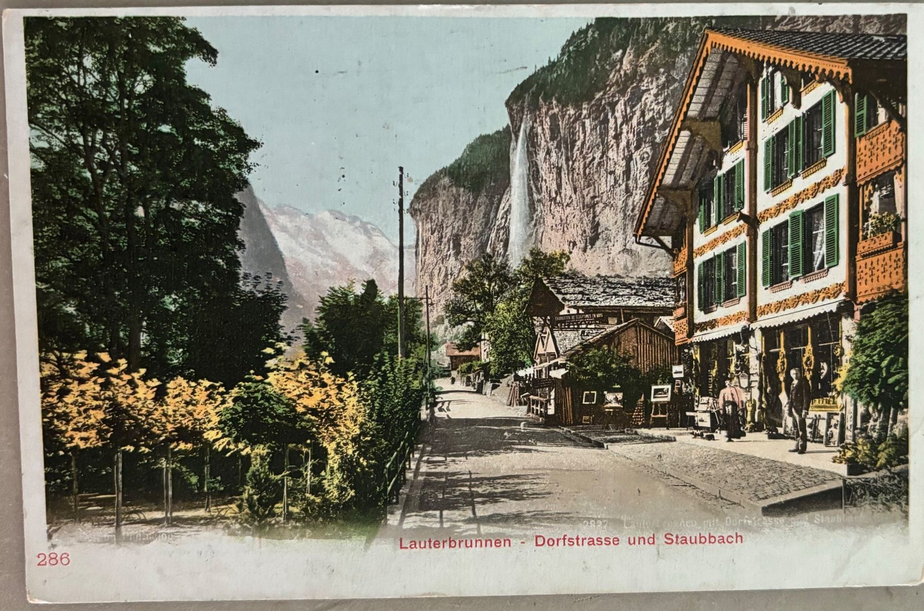 Ansichtskarten: Lauterbrunnen, Staubbach, 1901 – Gebraucht aus Frauenfeld von Merk52