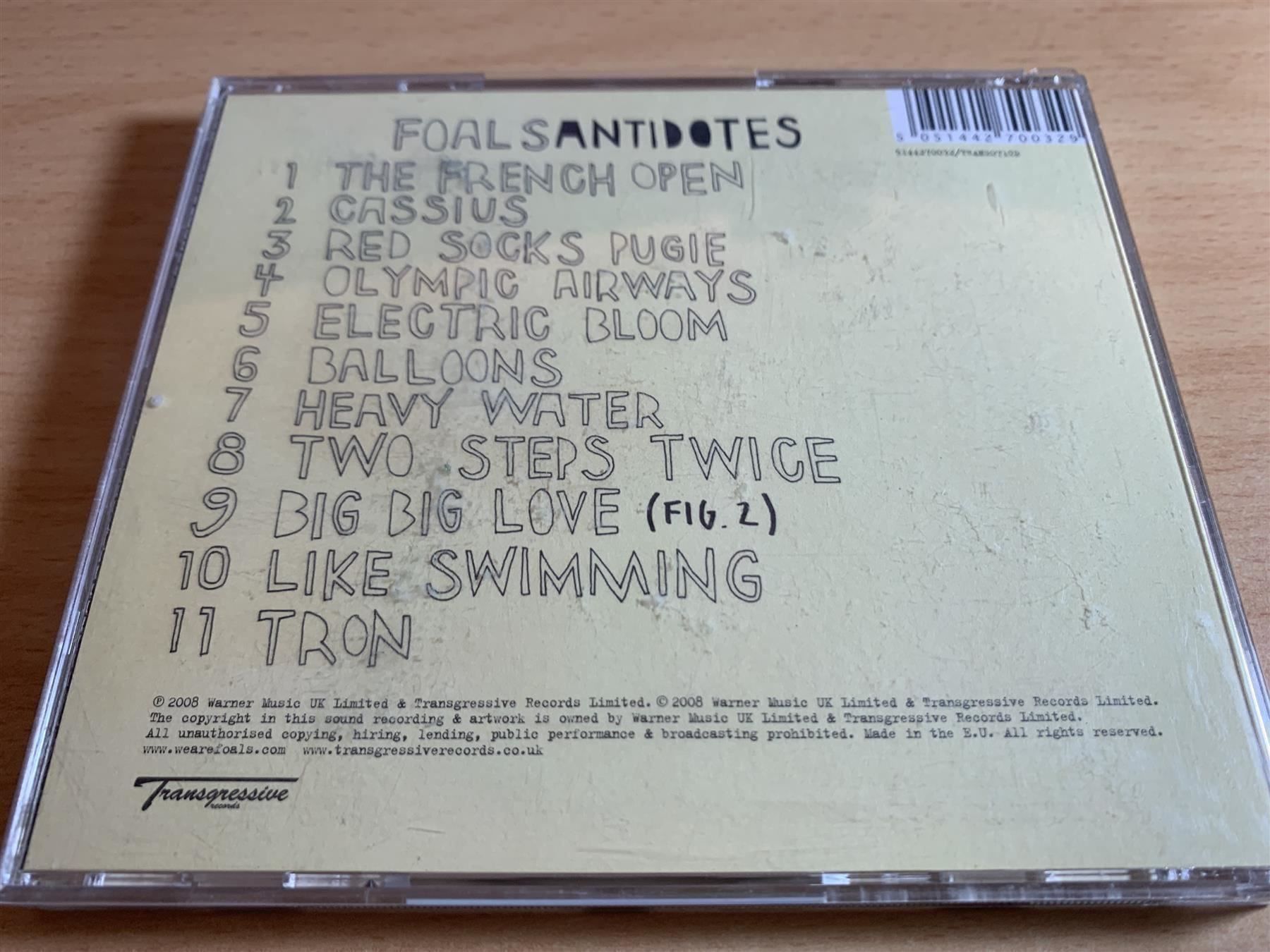 CDs: Foals – Antidotes – Gebraucht aus Rikon im Tösstal von Alpenmutz 1