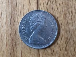 5 New Pence 1979 Elizabeth II England Grossbritannien Münze