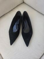 Schuhe Massimo Dutti Schwarz Wildleder Grösse 39 gut erha...