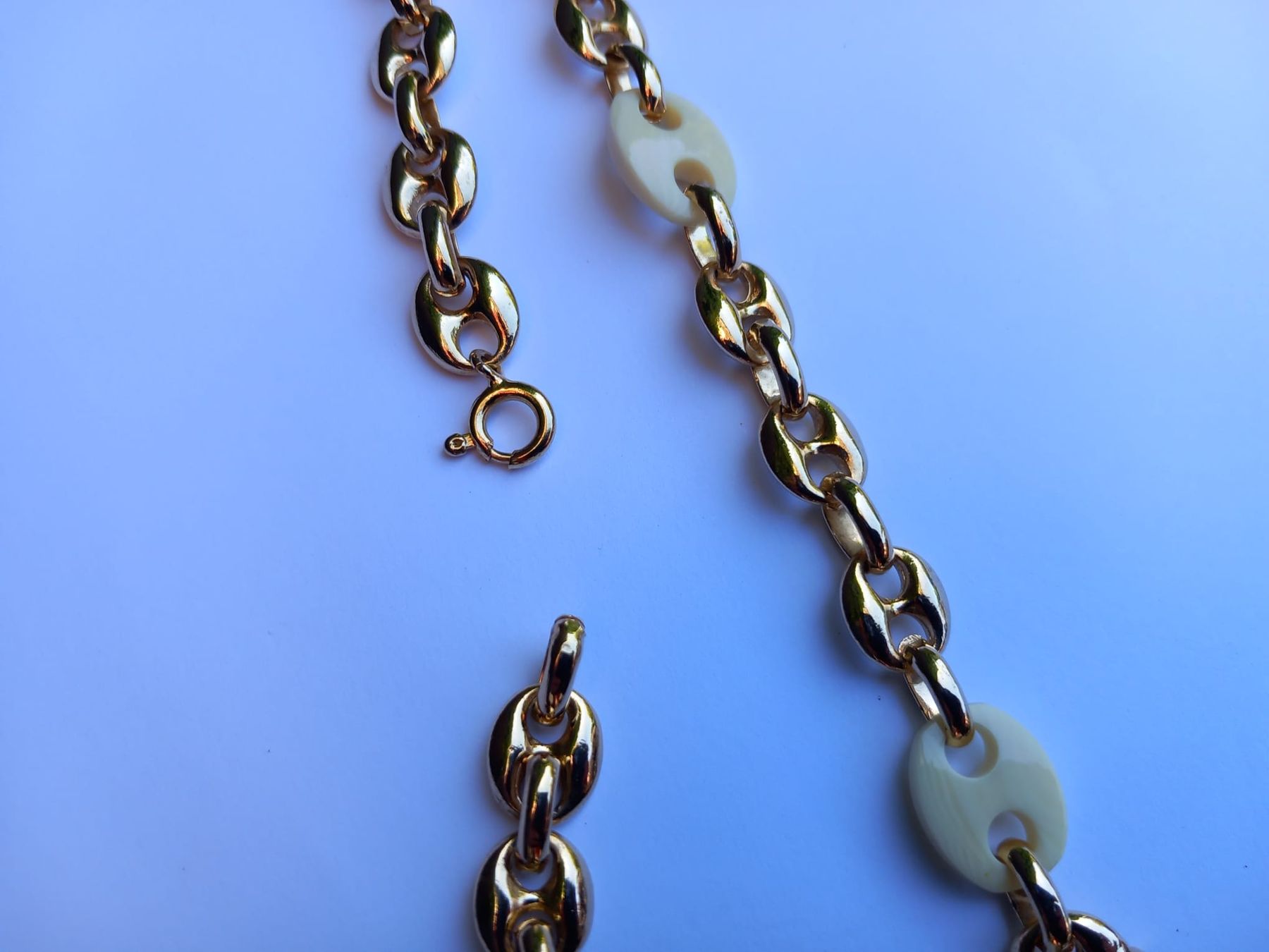Catenine: Neue Vintage Kette mit Kunststoff Elemente – Nuovo (secondo la descrizione) da Winterthur venduto da Jopf1 6