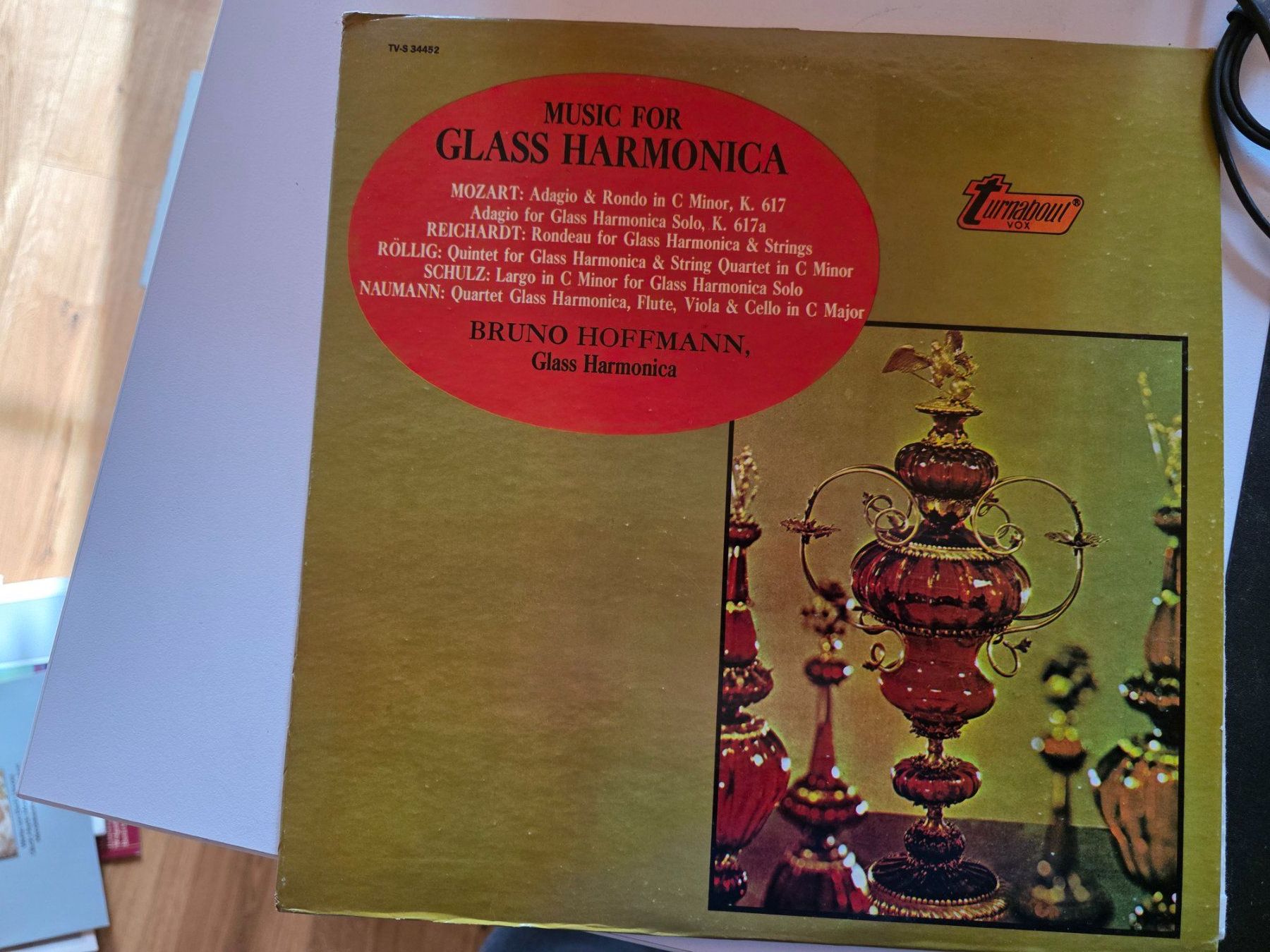 Dischi in vinile: Klassik LP Bruno Hoffmann Glass Harmonica -Tornabout Vox – Usato da Walterswil BE venduto da Lonitti