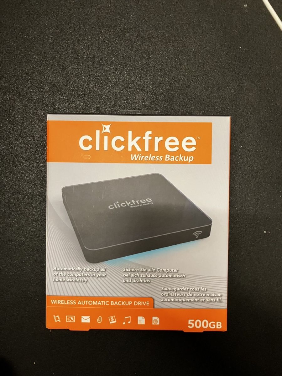 Modem & Router: Clickfree Wireless Backup 500GB - Neuwertig – Nuovo e nell'imballaggio originale da Winterthur venduto da javelin-swiss