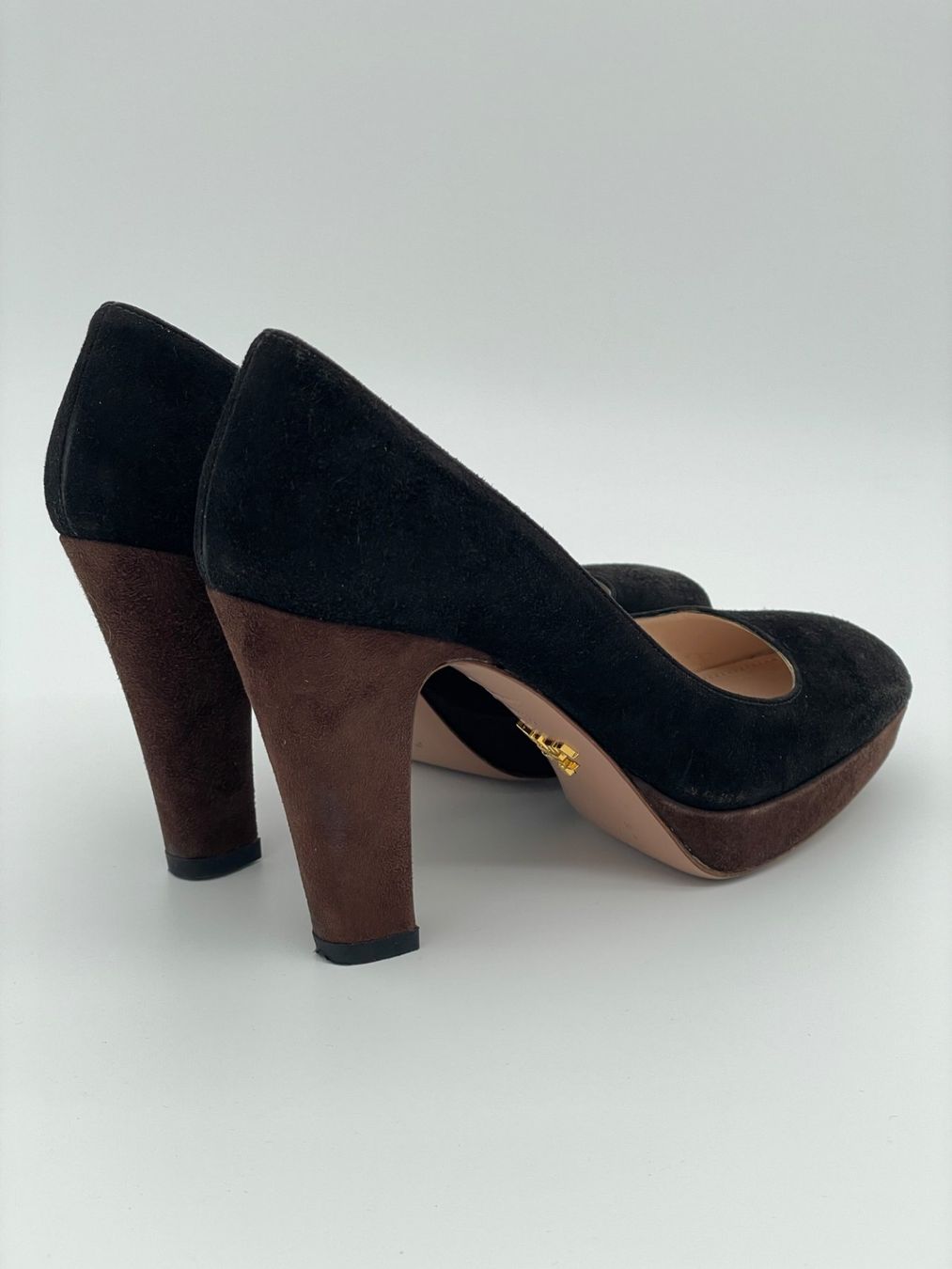 Prada Scarpe da donna: Prada Suede Platform Plateau Pump EU 36.5 Mehrfarbig – Usato da Zürich venduto da shoe_shop 3