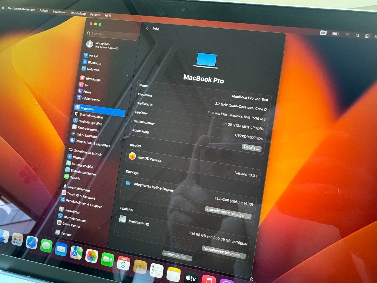 Apple Notebooks: MacBook Pro 2018 13" Zoll 16/256 – Gebraucht aus Zug von subaru1942 1