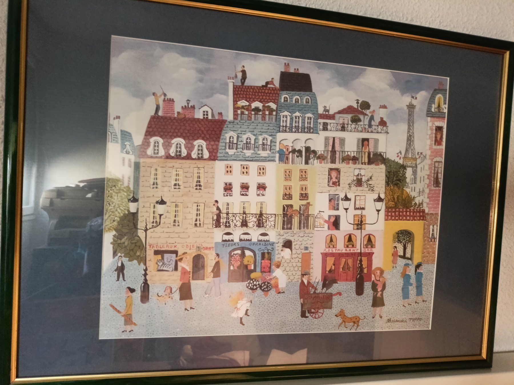 Lavagne: tableau de la ville de paris – Usato da GENEVE venduto da goldforall 5