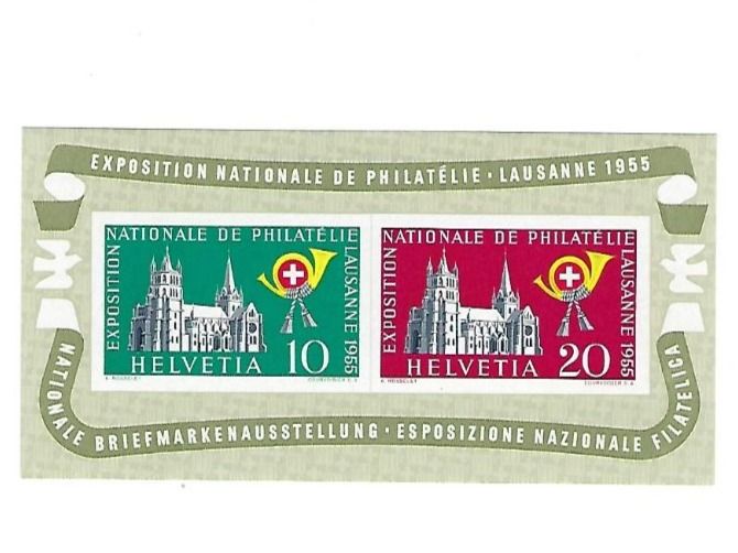 Tutti i francobolli: CH, Lausanne-Block 1955 ** – Usato da Hinteregg venduto da McCharly01