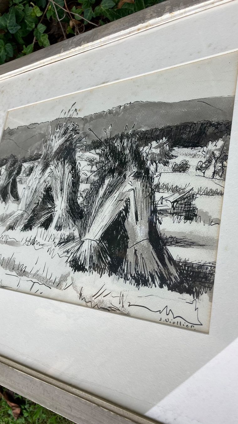 Gemälde: Tableau J. Viollier – Gebraucht aus St-Cierges von LeRegain 7