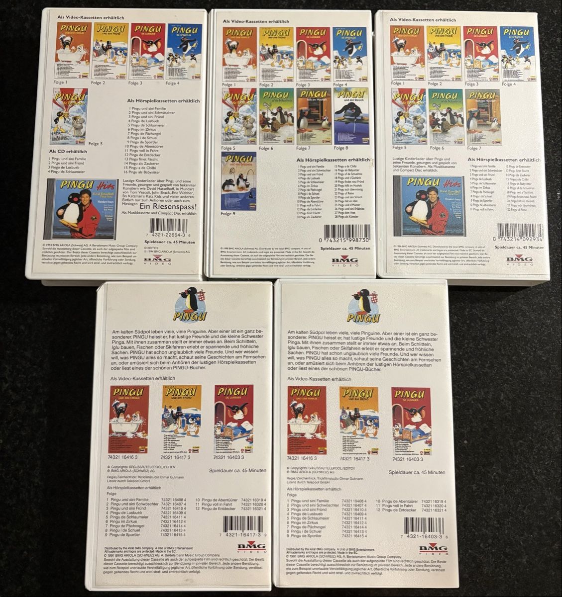 Alle VHS: VHS PINGU Filme Set ab Fr. 1.-  – Gebraucht aus Perlen von S0nG0ku 1