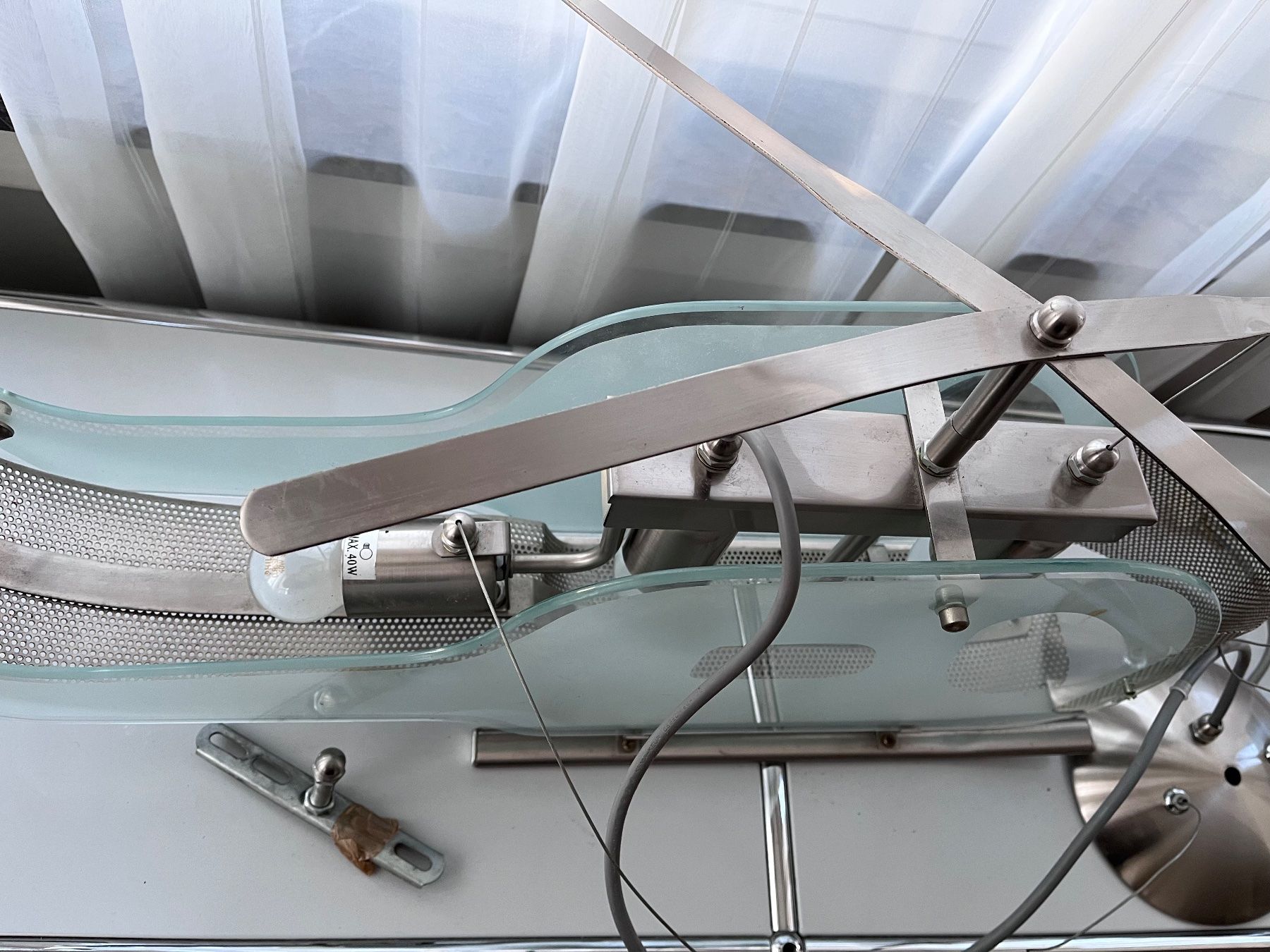 Lampadari & plafoniere: Design-Deckenlampe Helikopter, Glas/Metall, MarkeSearchlight – Usato da Zürich venduto da Share7 3