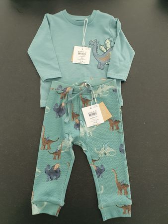 Pyjama dinausore turquoise taille 68, 6mois neuf