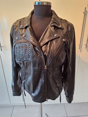 Harley Davidson Lederjacke mit Nieten, Gr. XXL, 3xgetragen