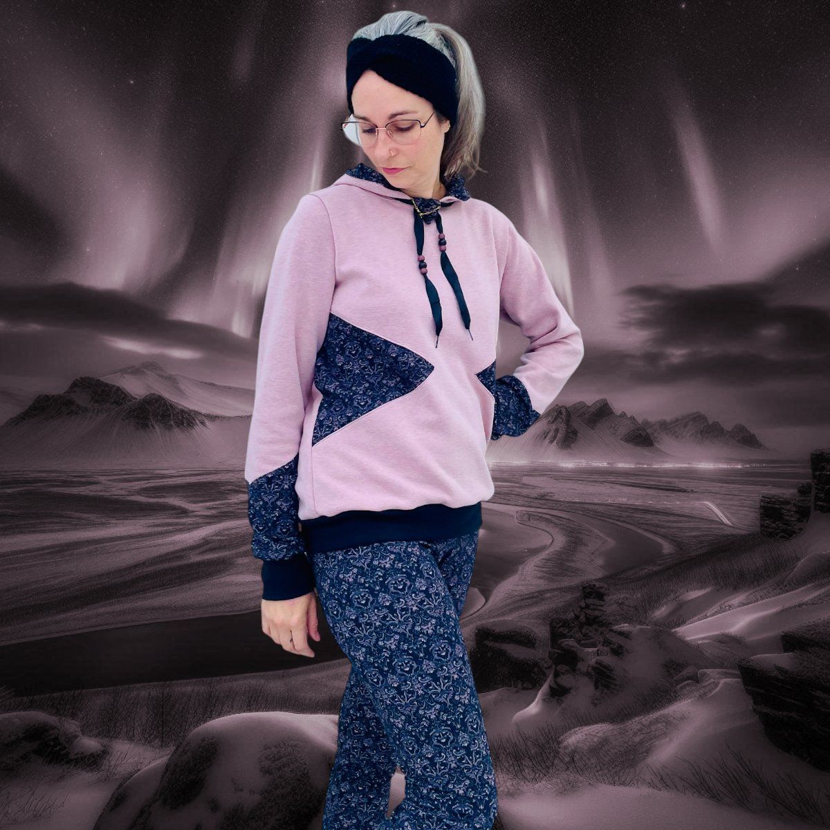 Stoffe: French Terry "Karma" Ornamente Stoff je m – Neu und originalverpackt aus Wiesenberg von mountain-merch 1