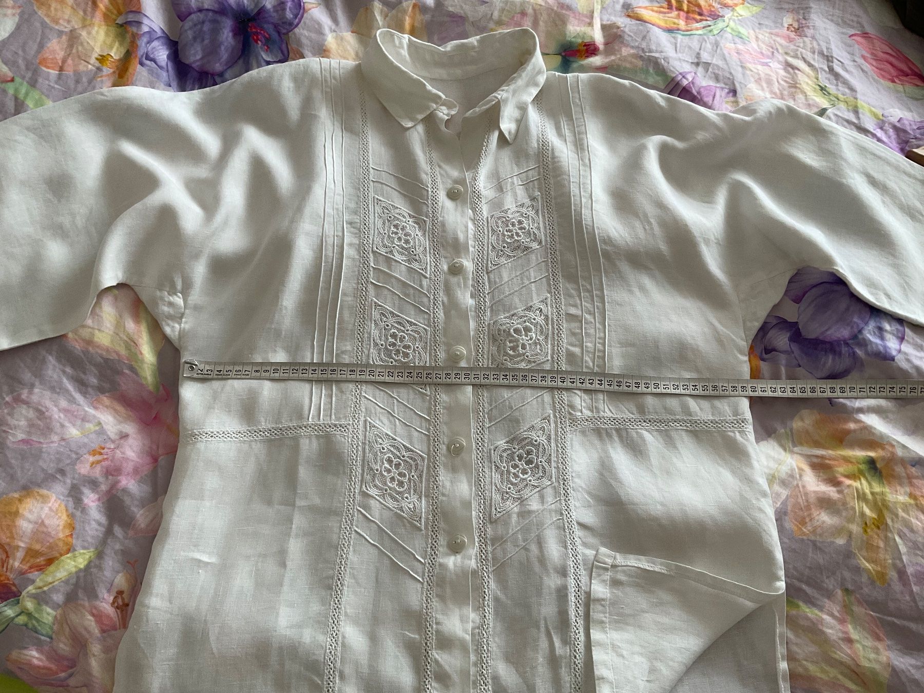 Giacche: Leinen oversize Jacke Gr ca 44/46 weiss – Difettoso da Urdorf venduto da alda02 4
