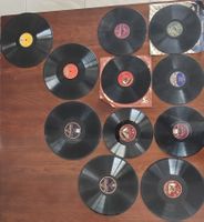 11 alte Schellackplatten 78rpm | ungeprüft