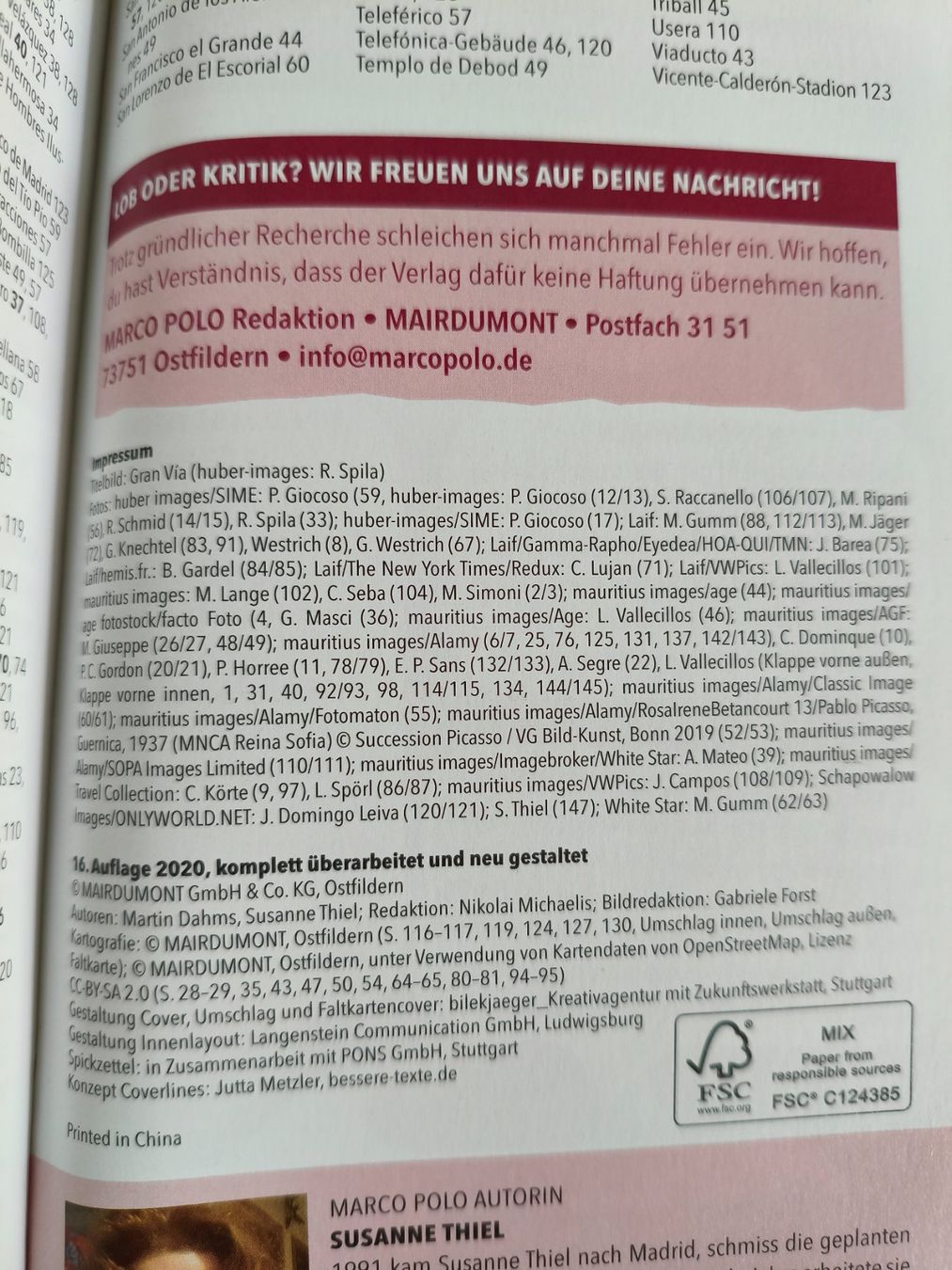 Libri: Madrid Reiseführer Marco Polo – Usato da Schaffhausen venduto da philscardstore 6