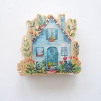Holzstempel - Stempel - Motivstempel - Haus